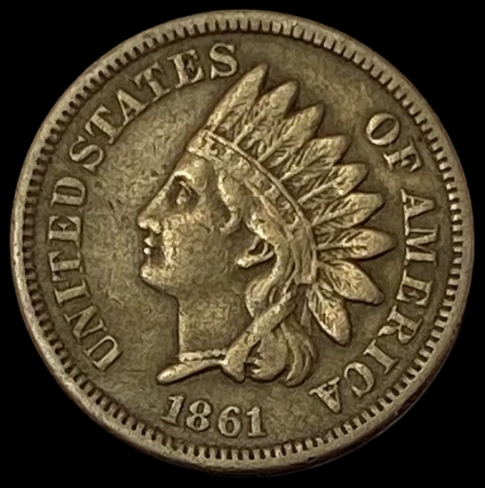 1861 Indian Head Cent NEARLY UNCIRCULATED