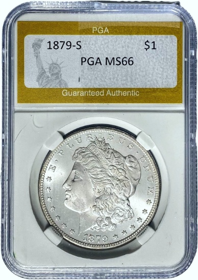1879-S Morgan Dollar PGA MS66 SILVER