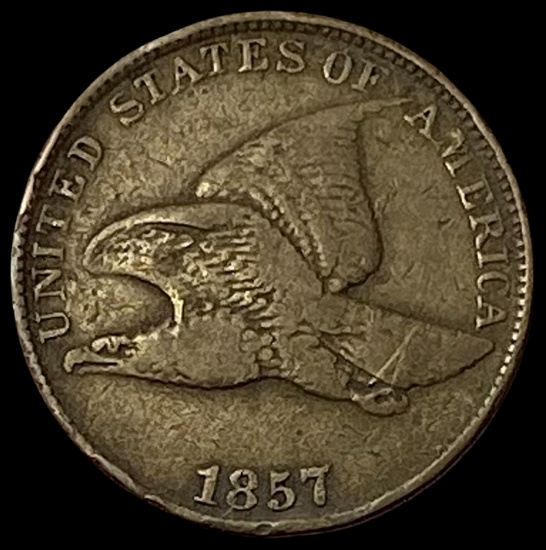 1857 Flying Eagle Cent LIGHTLY CIRCULATED