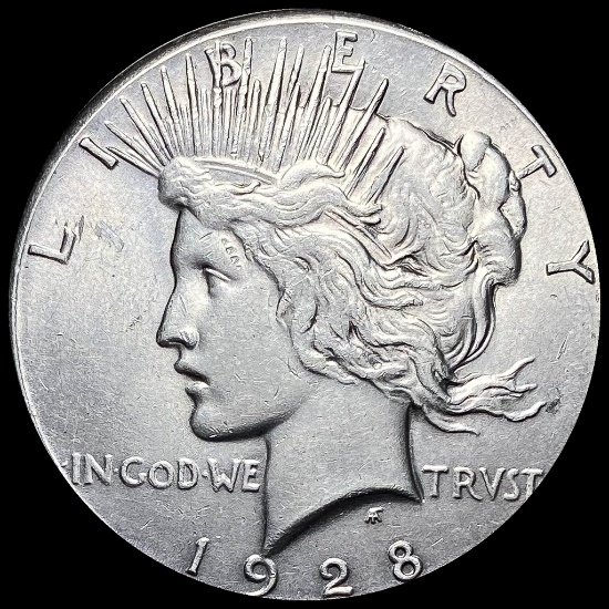 1928 Silver Peace Dollar CLOSELY UNCIRCULATED