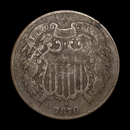 1870 Two-Cent Piece LIGHTLY CIRCULATED