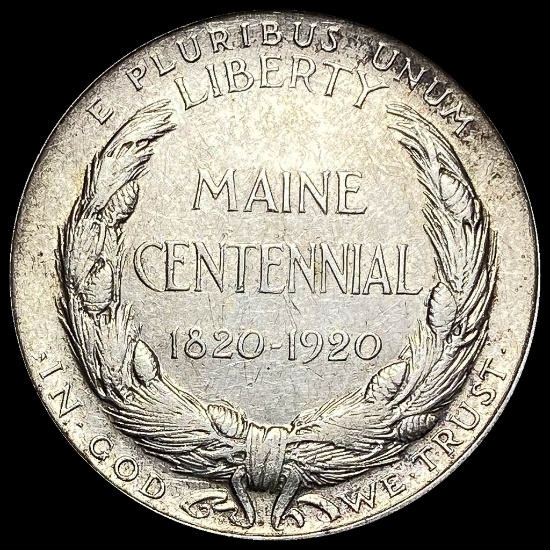 1920 Silver Maine Centennial Half Dollar UNCIRCULATED