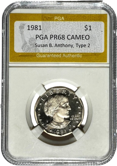 1981 $1 Susan B. Anthony PGA PR68 CAMEO