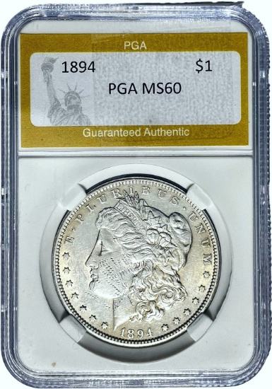 1894 Morgan Dollar PGA MS60 SILVER