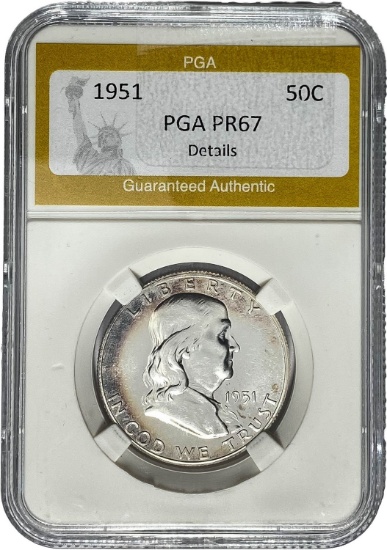 1951 Franklin Half Dollar PGA PR67