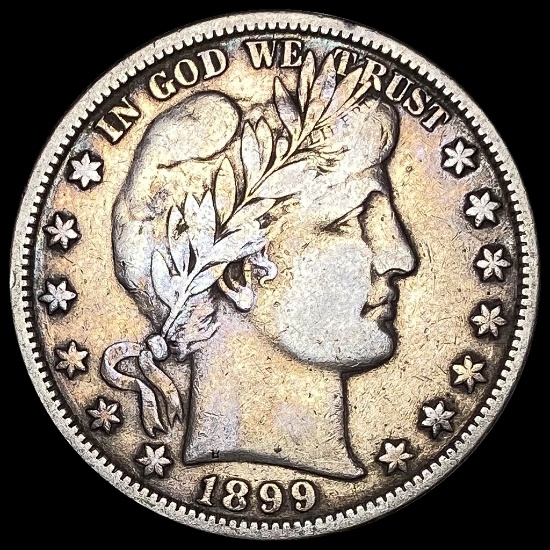 1899 Silver Half Dollar (Barber) LIGHTLY CIRCULATED