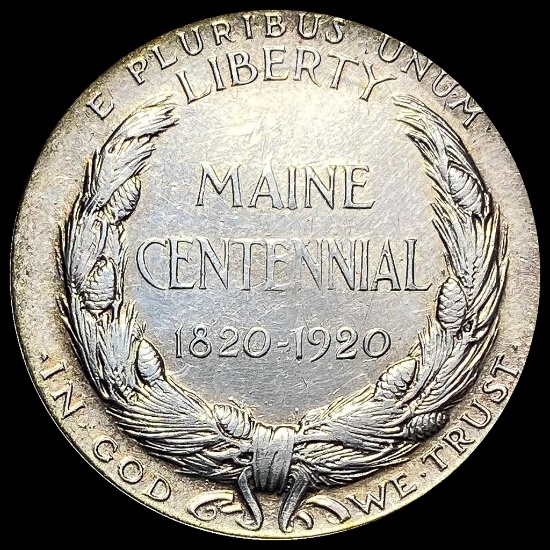 1920 Silver Maine Centennial Half Dollar UNCIRCULATED