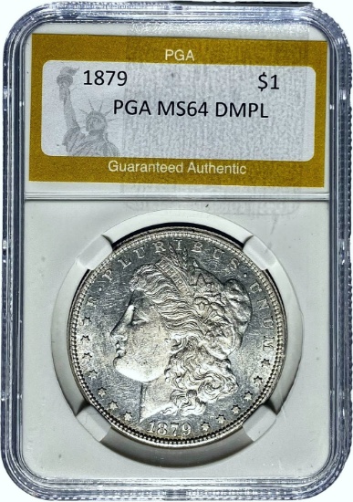 1879 $1 Morgan Dollar PGA MS64 DMPL