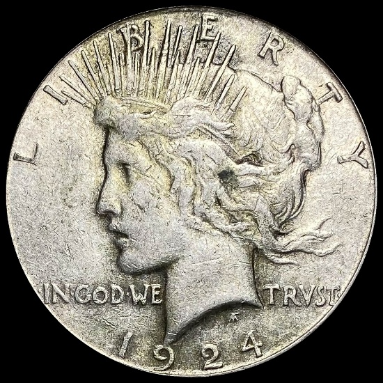 1924-S Peace Silver Dollar NEARLY UNCIRCULATED
