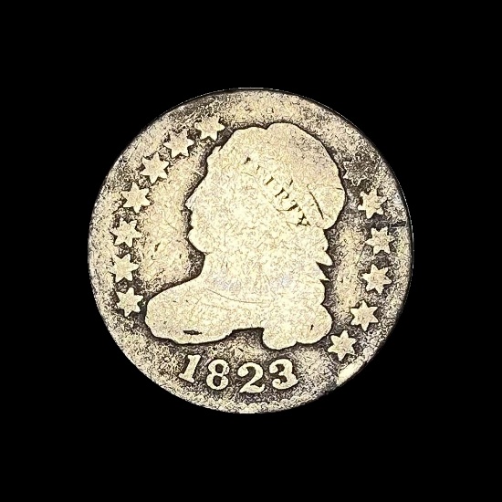 1823 Capped Bust Silver Dime NICELY CIRCULATED