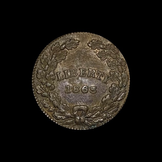 1863 Civil War Token - "Union For Ever" CLOSELY UNCIRCULATED