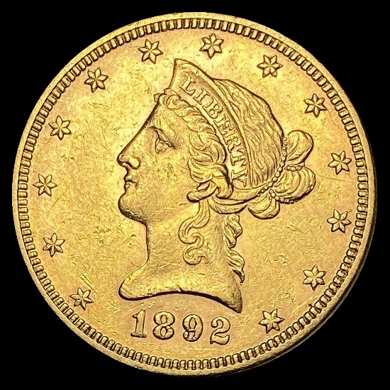 1892 Liberty Head $10 Eagle UNCIRCULATED