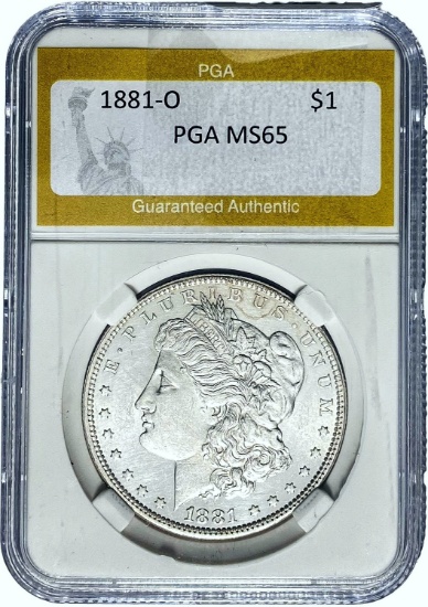 1881-O Morgan Dollar PGA MS65