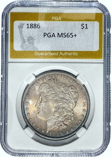 1886 Morgan Dollar PGA MS65+