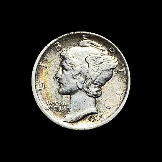 1916 Mercury Dime CLOSELY UNCIRCULATED