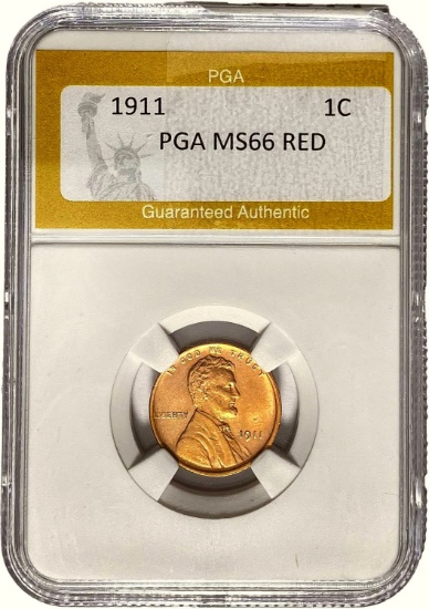 1911 1C PGA MS66 RED