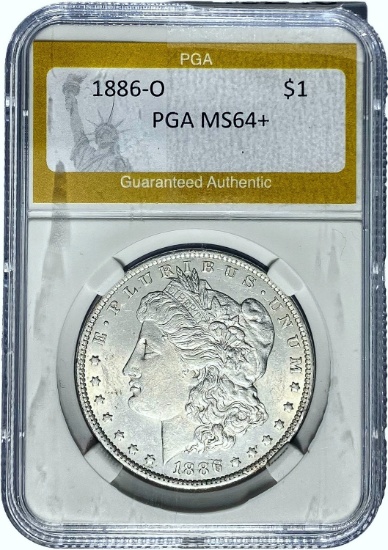 1886-O Morgan Dollar PGA MS64+