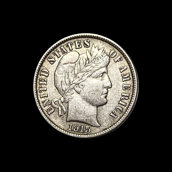 1915 Barber Dime CLOSELY UNCIRCULATED