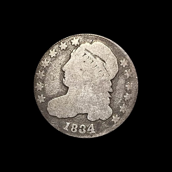 1834 Capped Bust Dime NICELY CIRCULATED