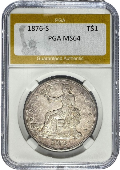 1876-S Trade Dollar PGA MS64