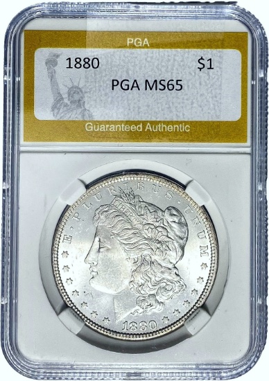 1880 Morgan Dollar PGA MS65