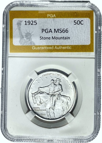 1925 Stone Mountain 50C PGA MS66
