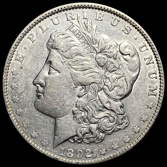 1892 Silver Morgan Dollar CLOSELY UNCIRCULATED