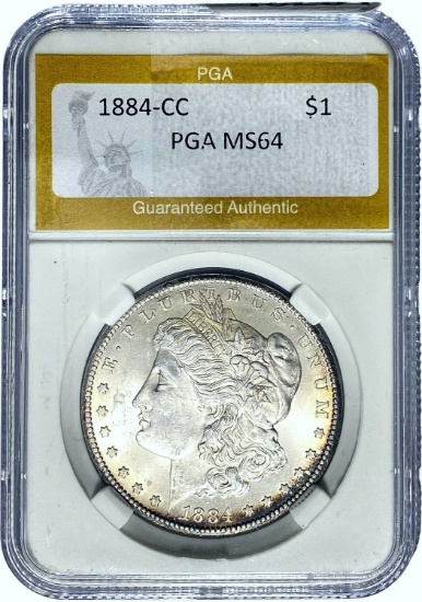 1884-CC Morgan Dollar PGA MS64