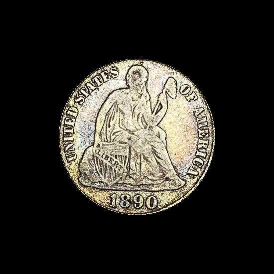 1890-S Seated Liberty Dime LIGHTLY CIRCULATED