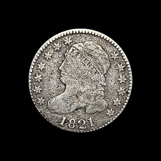 1821 Capped Bust Dime NICELY CIRCULATED
