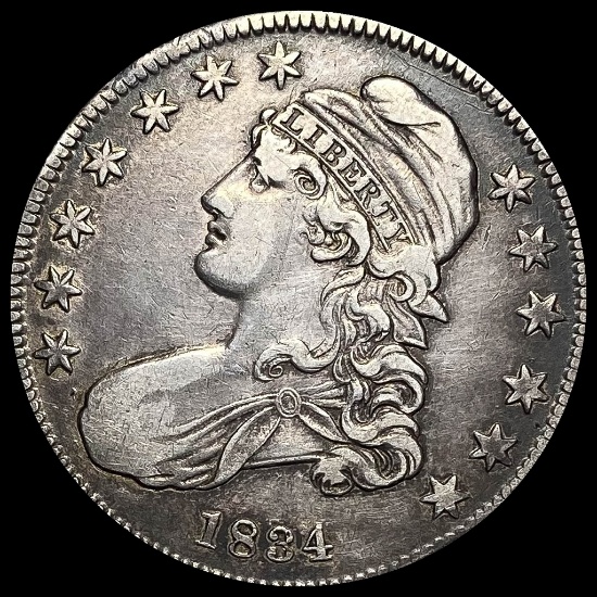 1834 Silver Capped Bust Half Dollar LIGHTLY CIRCULATED