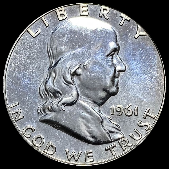 1961 Silver Half Dollar Franklin GEM PROOF