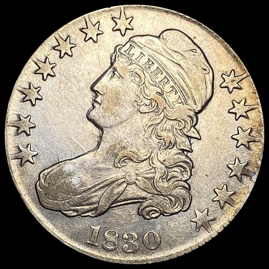 1830 Capped Bust Half Dollar CLOSELY UNCIRCULATED