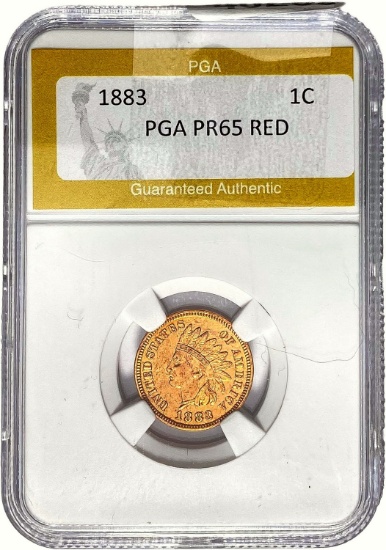 1883 1C PGA PR65 RED