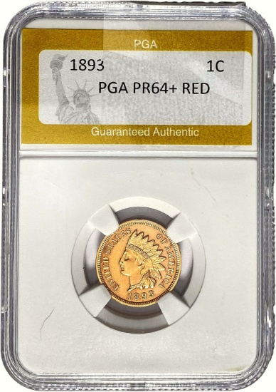 1893 1C PGA PR64+ RED