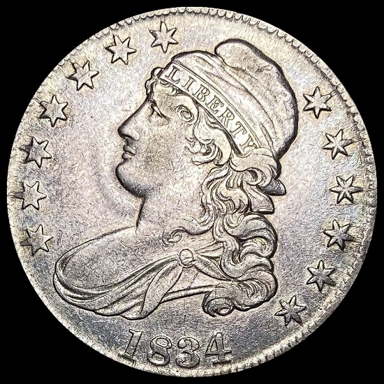 1834 Capped Bust Half Dollar CLOSELY UNCIRCULATED