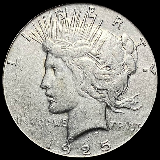 1925-S Silver Peace Dollar CLOSELY UNCIRCULATED