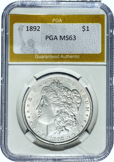 1892 Morgan Dollar PGA MS63