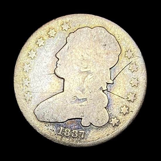 1837 Capped Bust Half Dime NICELY CIRCULATED