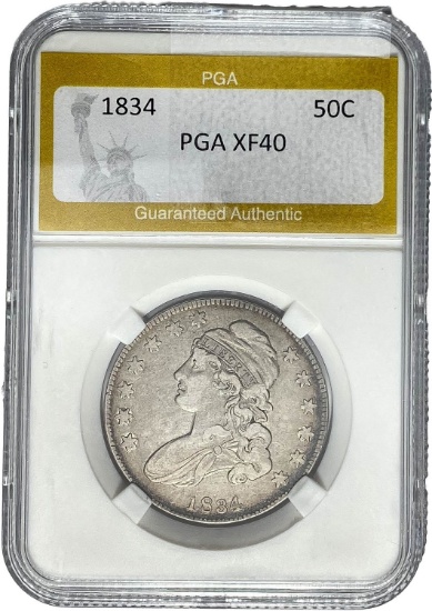 1834 50C PGA XF40