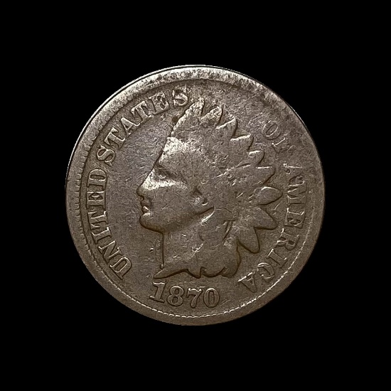 1870 Indian Head Cent NICELY CIRCULATED