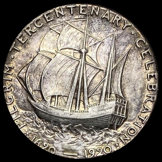 1920 Silver Pilgrim Half Dollar CLOSELY UNCIRCULATED