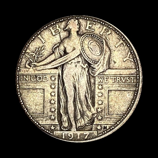 1917 Standing Liberty Quarter Type 1 LIGHTLY CIRCULATED