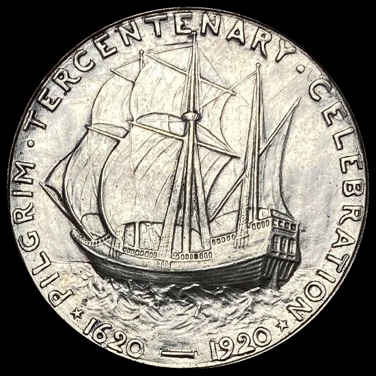 1920 Silver Half Dollar Pilgrim CLOSELY UNCIRCULATED