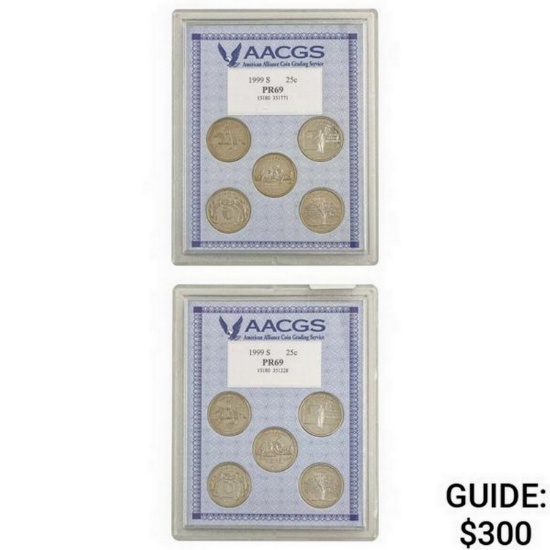 [10]1999-S Commem. State Quarters AACGS PR69