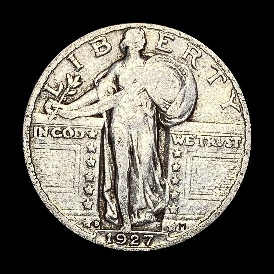 1927-D Silver Standing Liberty Quarter LIGHTLY CIRCULATED