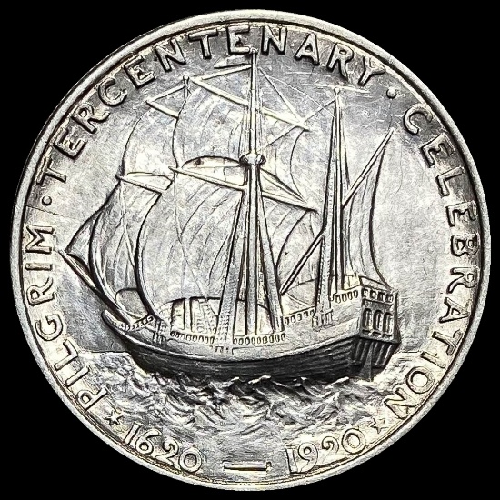 1920 Silver Pilgrim Half Dollar CLOSELY UNCIRCULATED