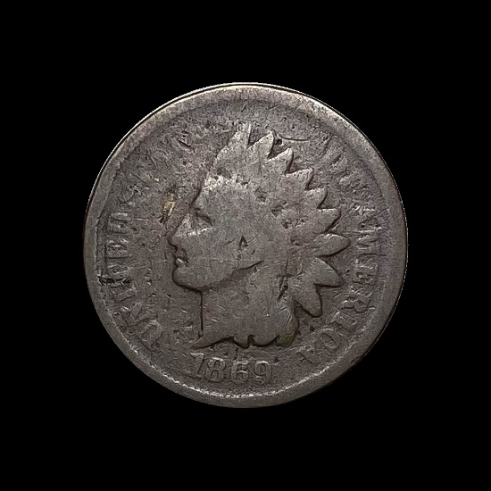 1869 Indian Head Cent NICELY CIRCULATED
