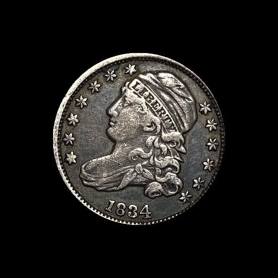 1834 Capped Bust Dime LIGHTLY CIRCULATED