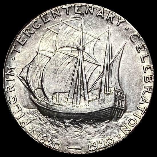 1920 Silver Pilgrim Half Dollar CLOSELY UNCIRCULATED